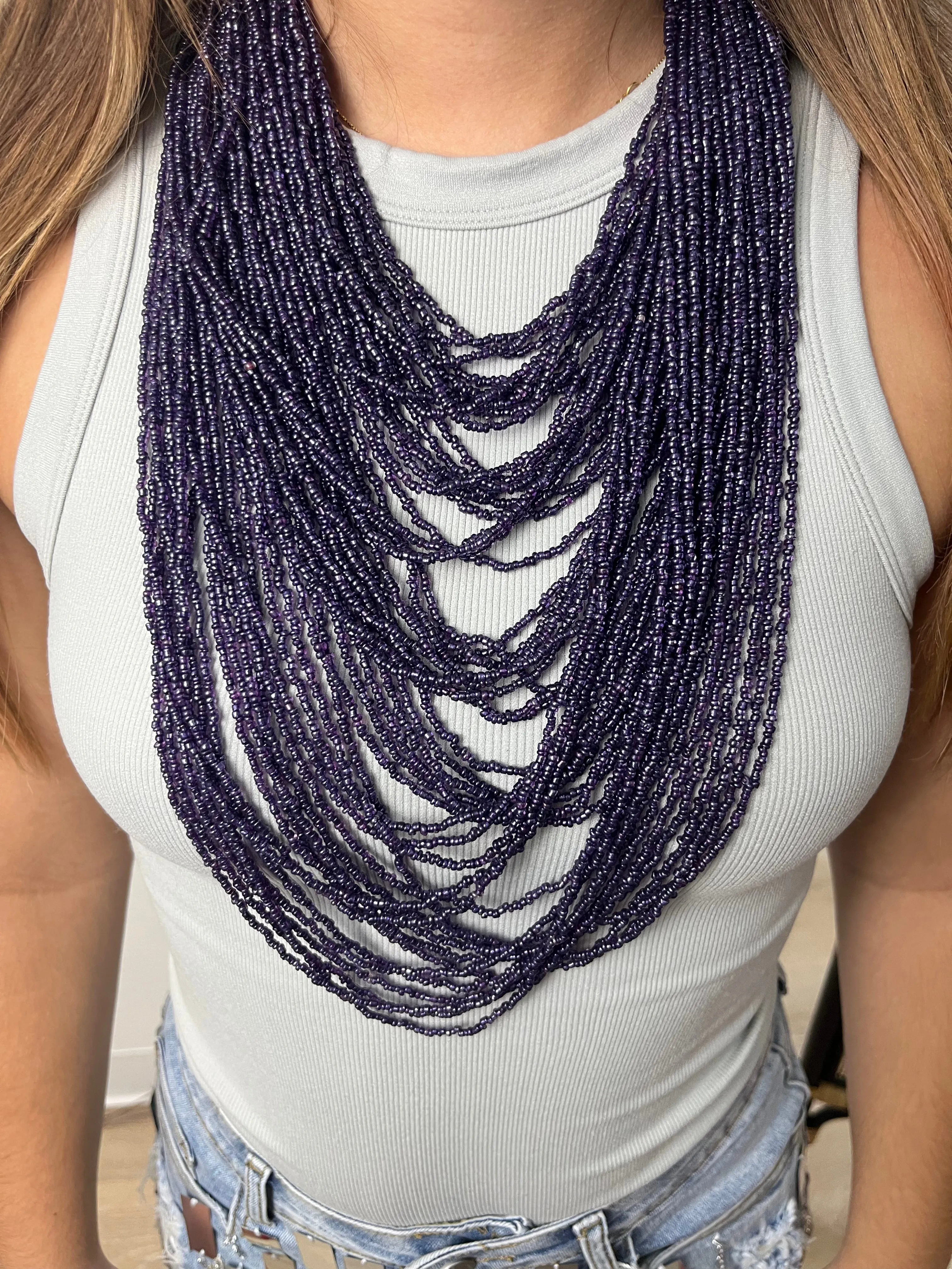 Multi strands Beads Necklace