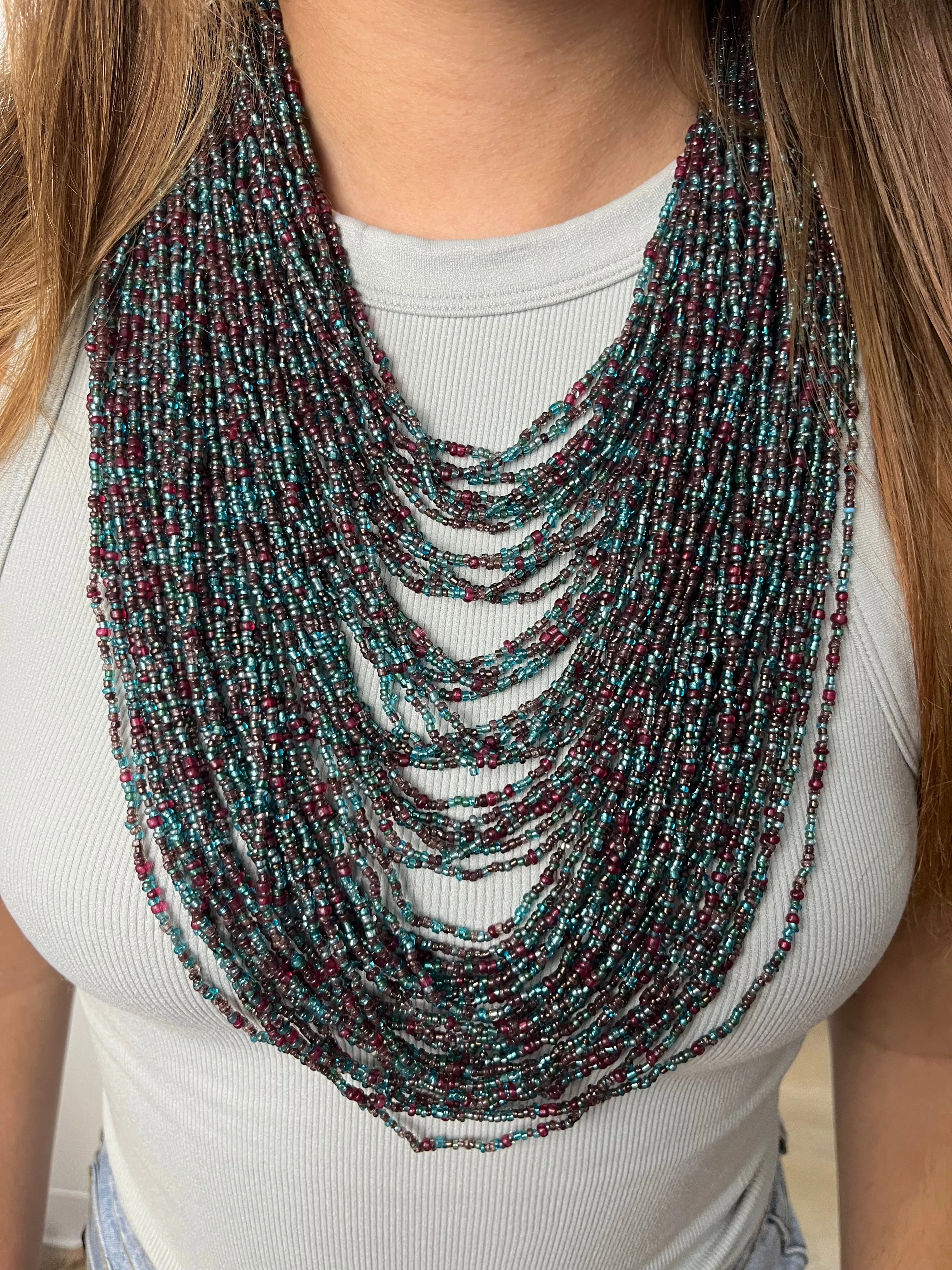 Multi strands Beads Necklace