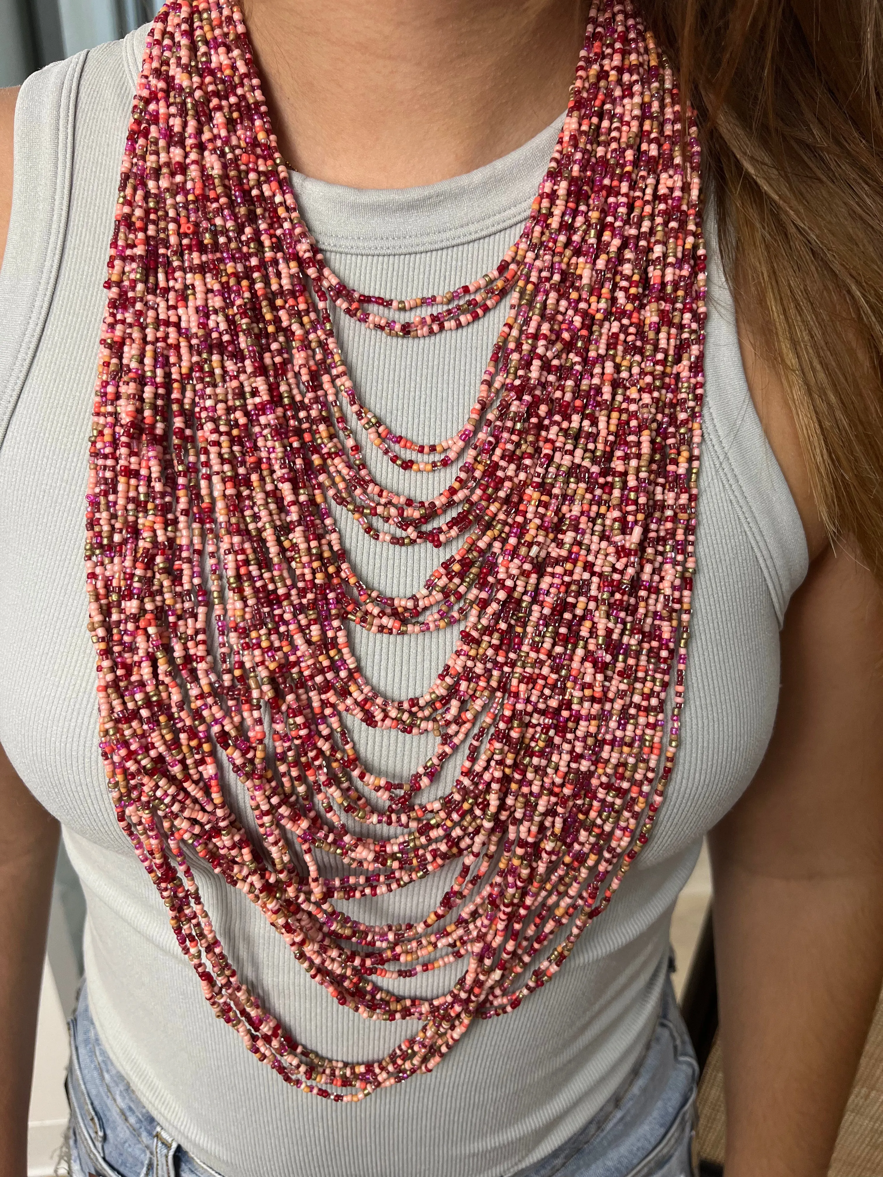Multi strands Beads Necklace