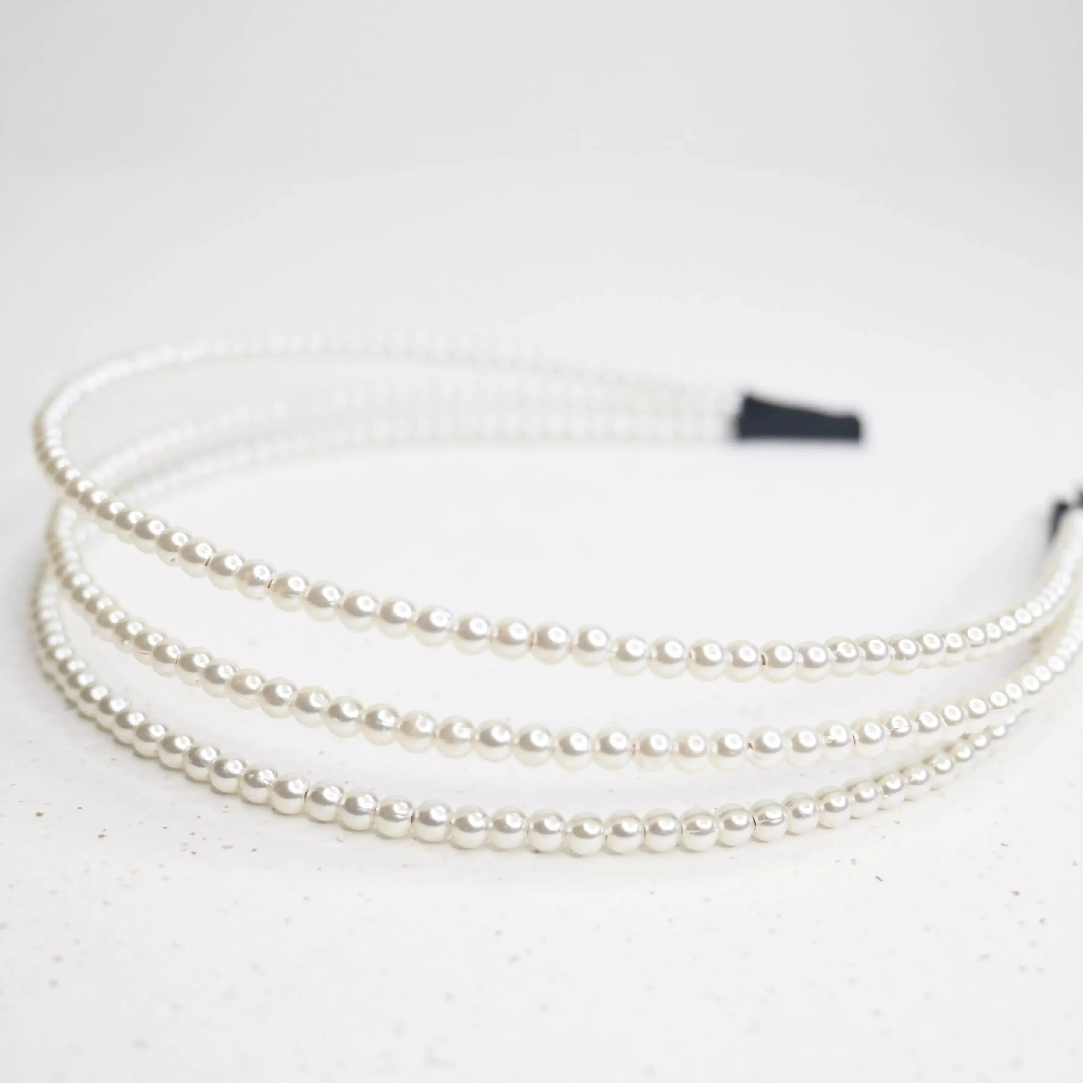 Netherfield Ball Triple Row Pearl Headband