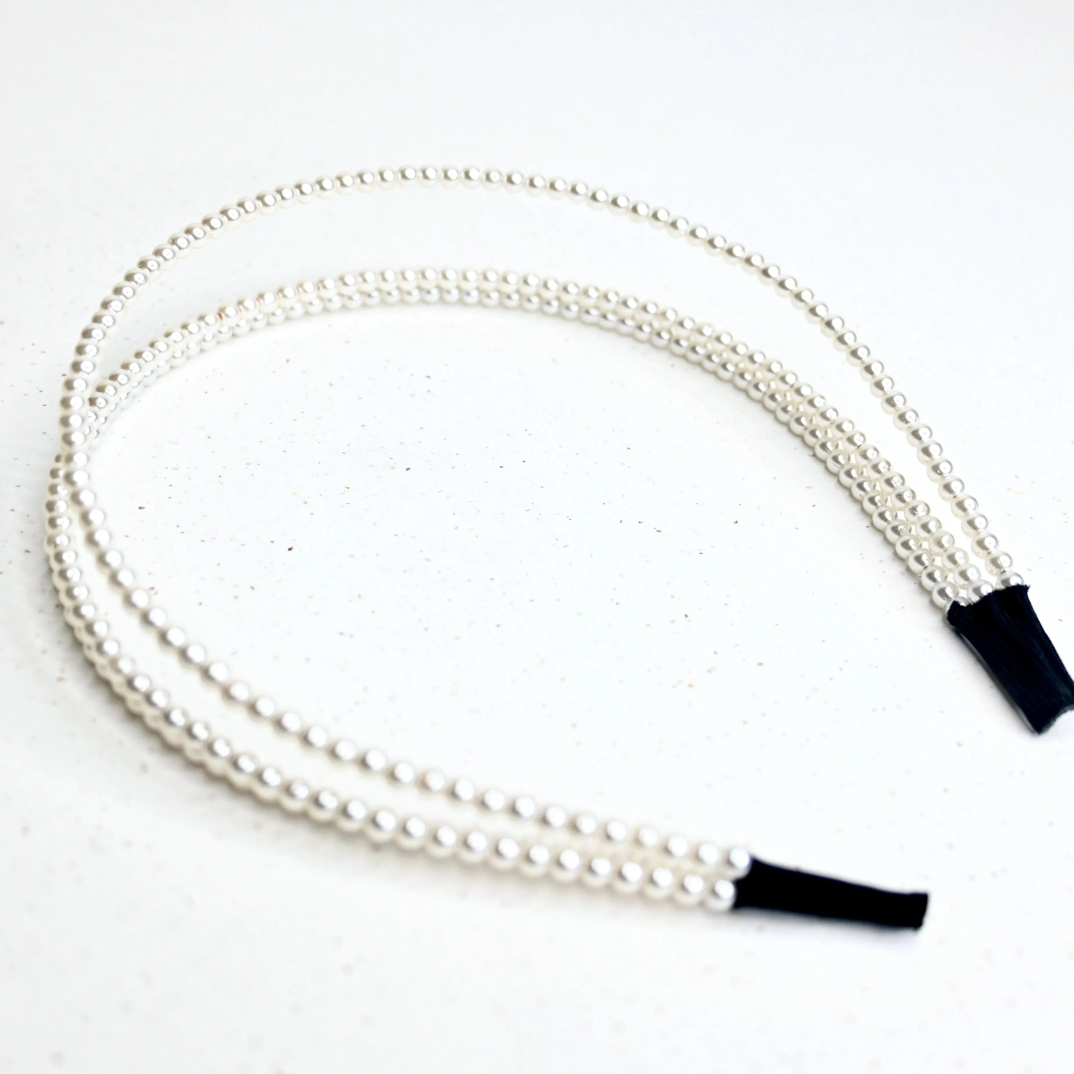 Netherfield Ball Triple Row Pearl Headband