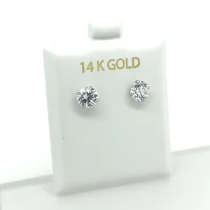 Nikki 4 Prong Round Push Back Studs (6mm)