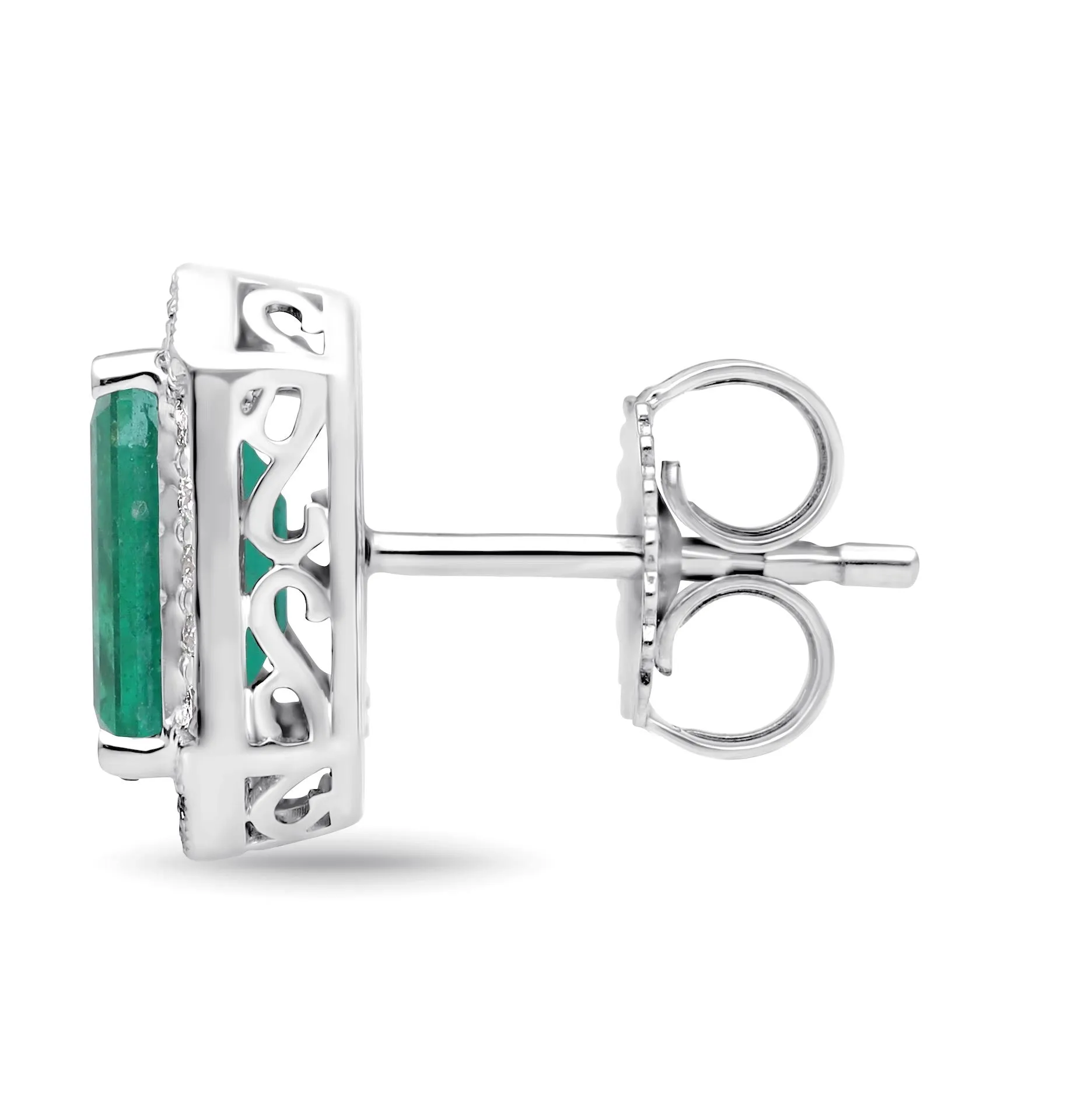 Nouveau Earrings - WG
