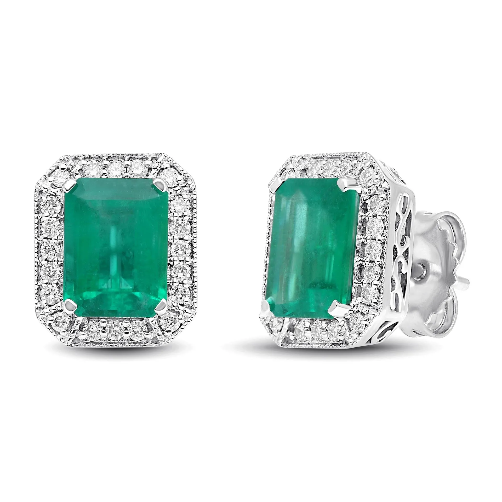 Nouveau Earrings - WG