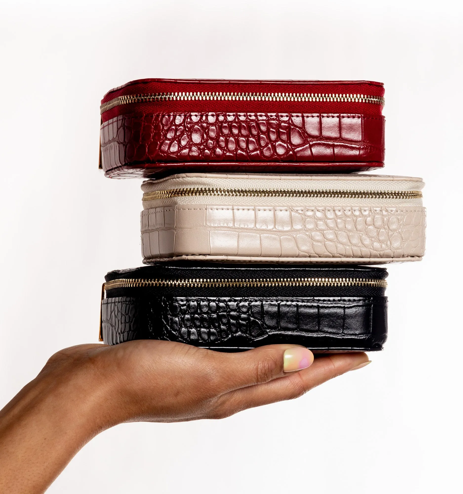 On The Go Jewelry Case Rouge Red