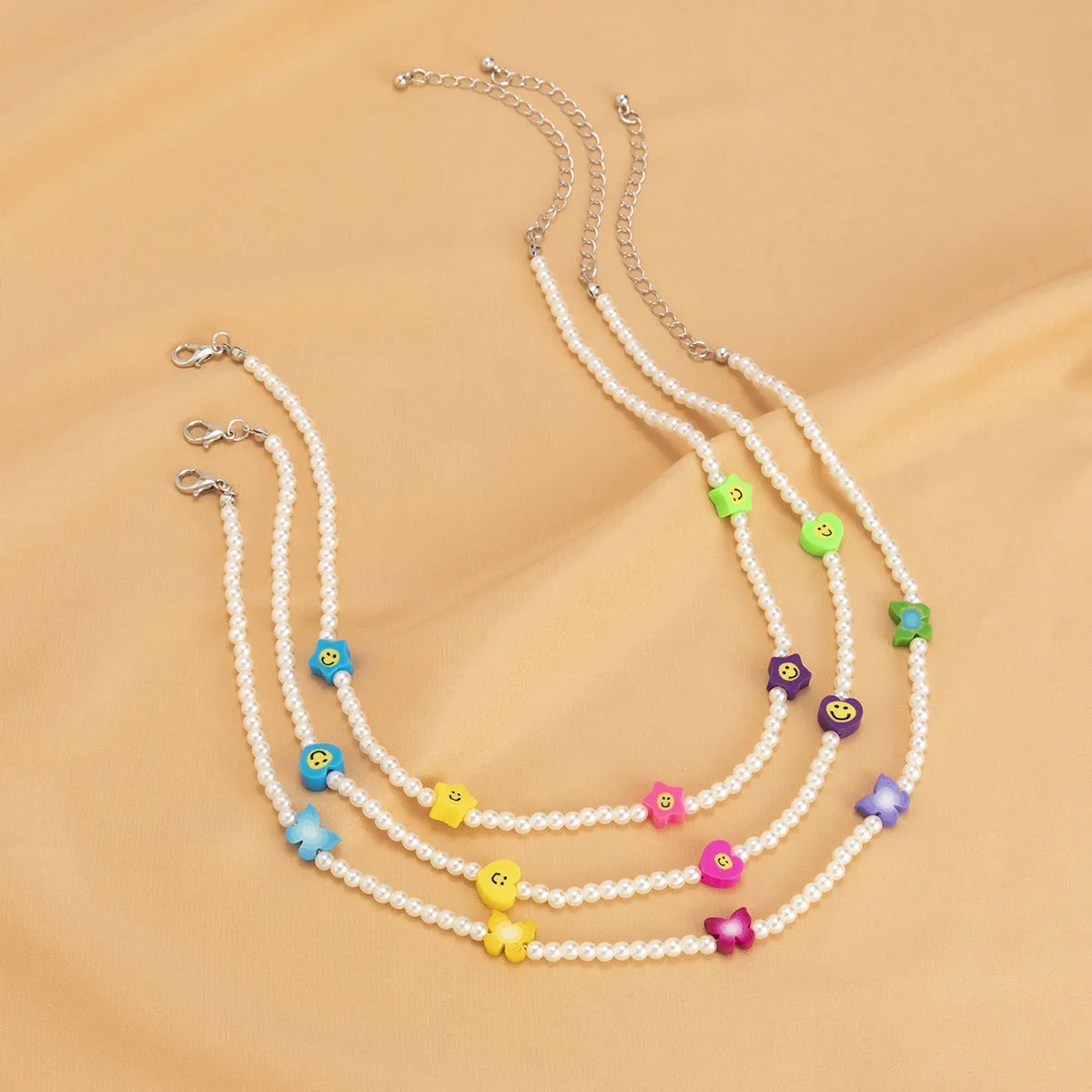 Pastoral Star Soft Clay Love Clavicle Chain
