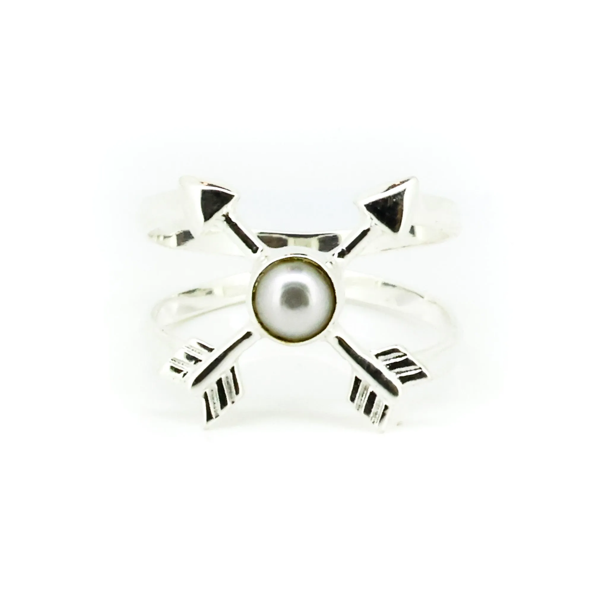 Pearl Tide Arrow Ring