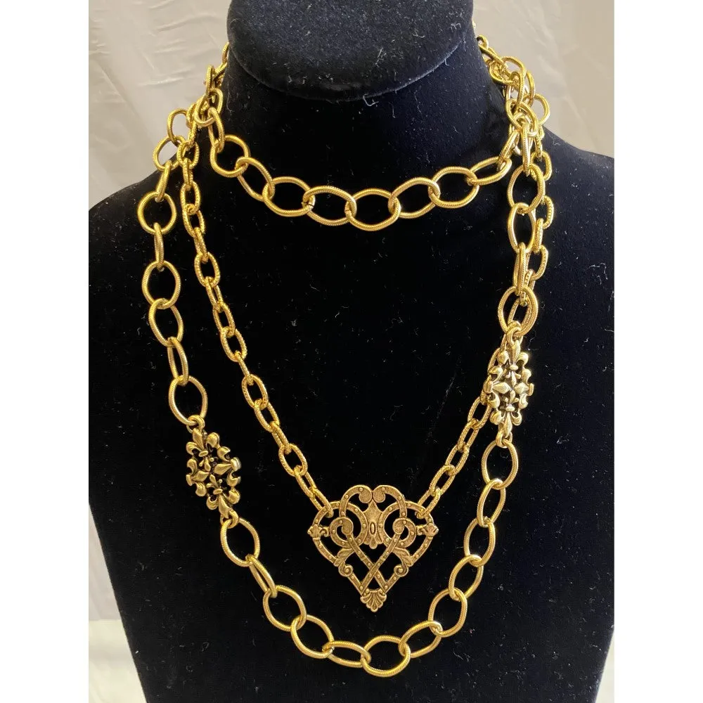 Quadruple Fleur-de-lis Necklace