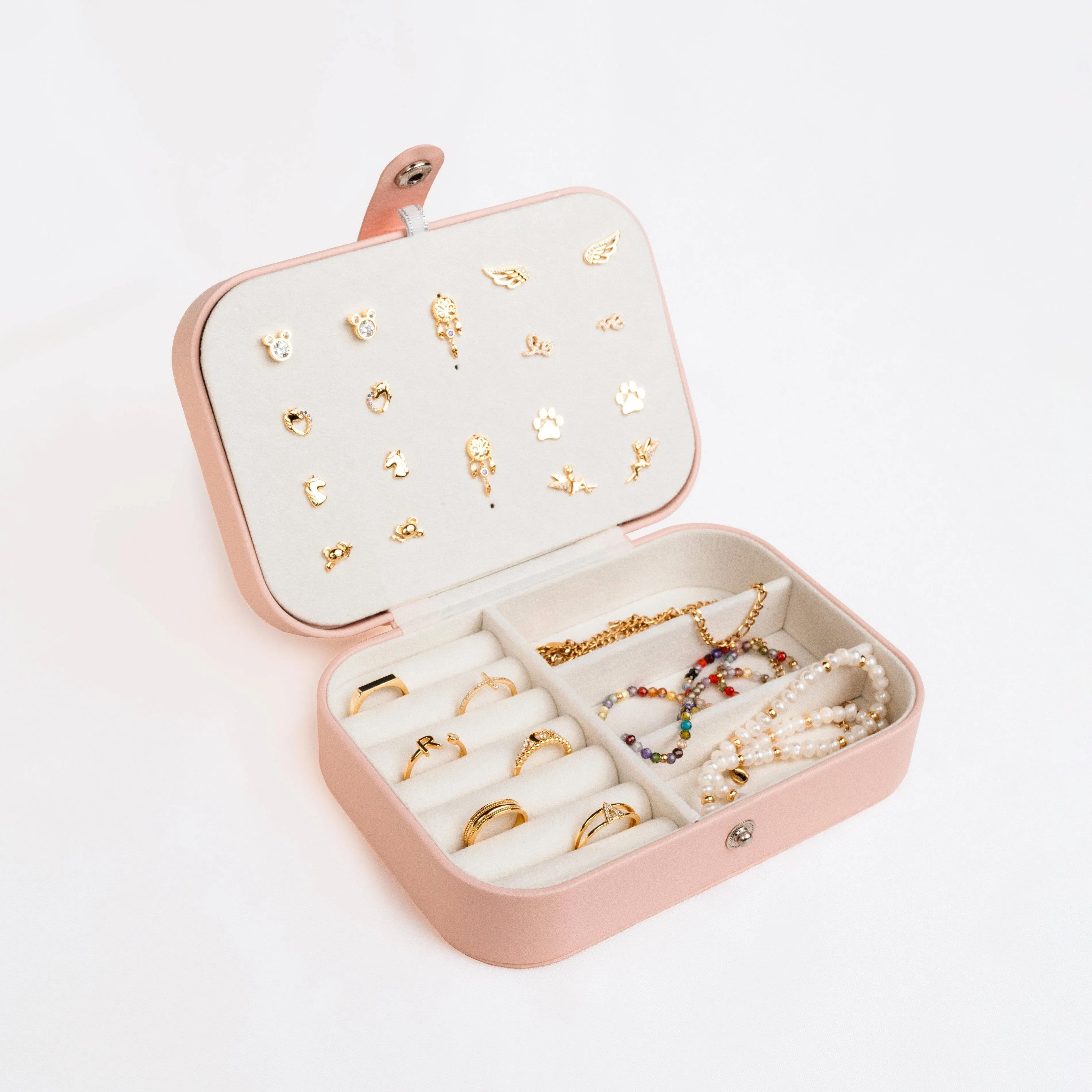 "Le Petit" Jewelry Box ~ Rose/White