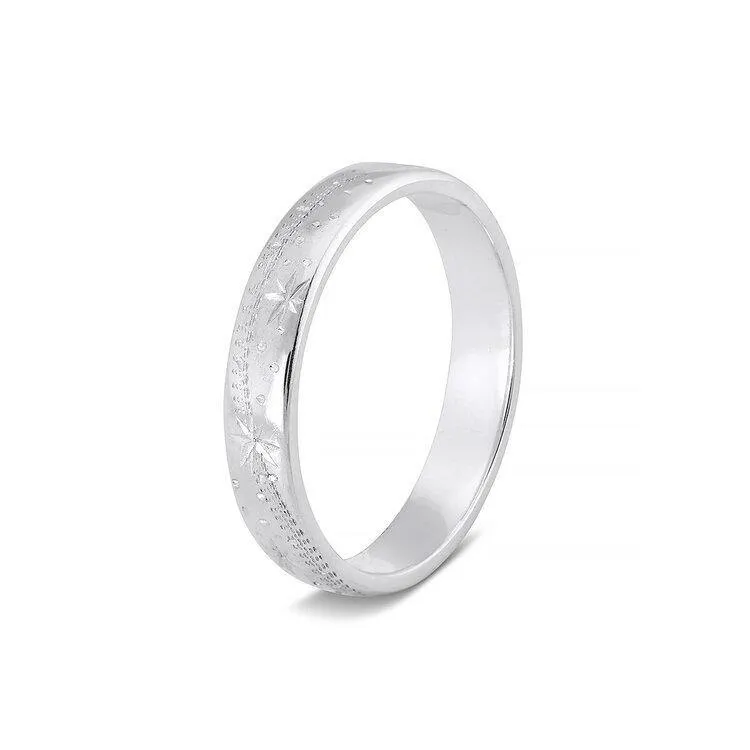 Shooting Star Silver Slim Ring