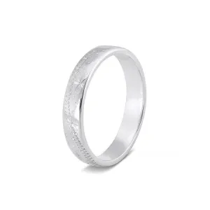 Shooting Star Silver Slim Ring