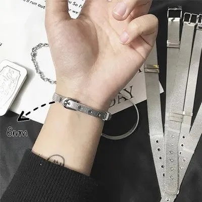 Silver Plated Metal Chains Bracelets