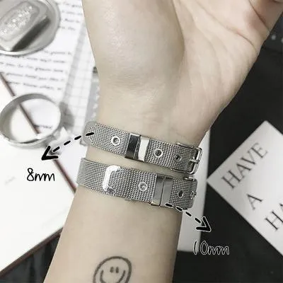 Silver Plated Metal Chains Bracelets