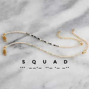 SQUAD Morse Code Bracelet