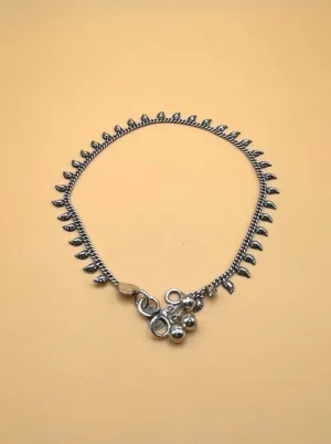 Sterling Silver Tibetan Leaf Anklets