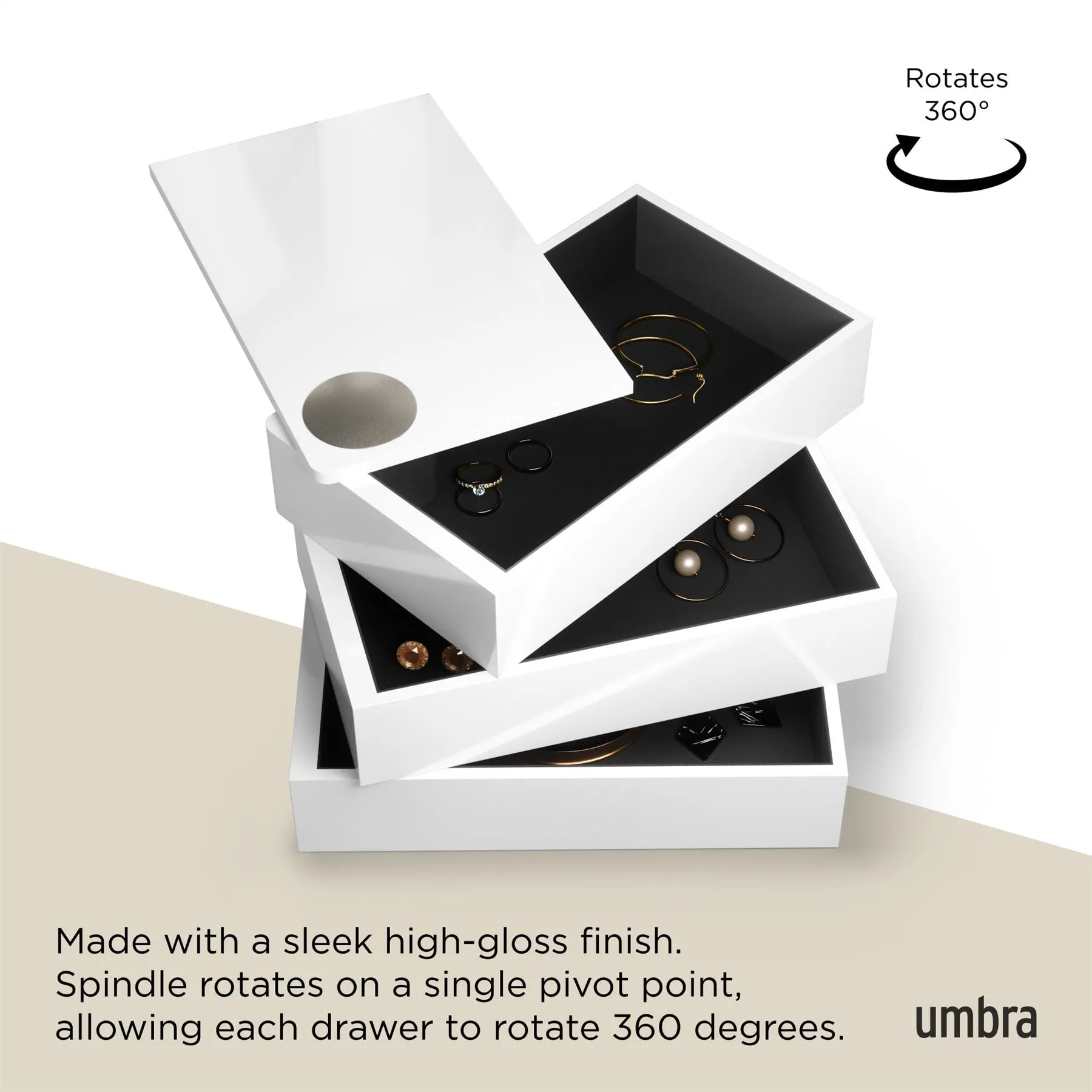 Umbra Spindle 3 Tiered Jewellery Box