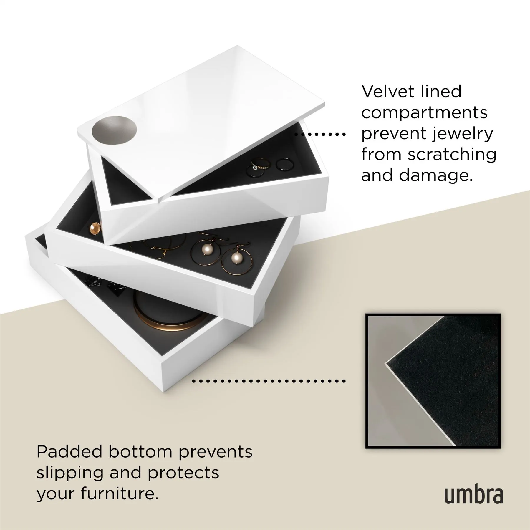 Umbra Spindle 3 Tiered Jewellery Box