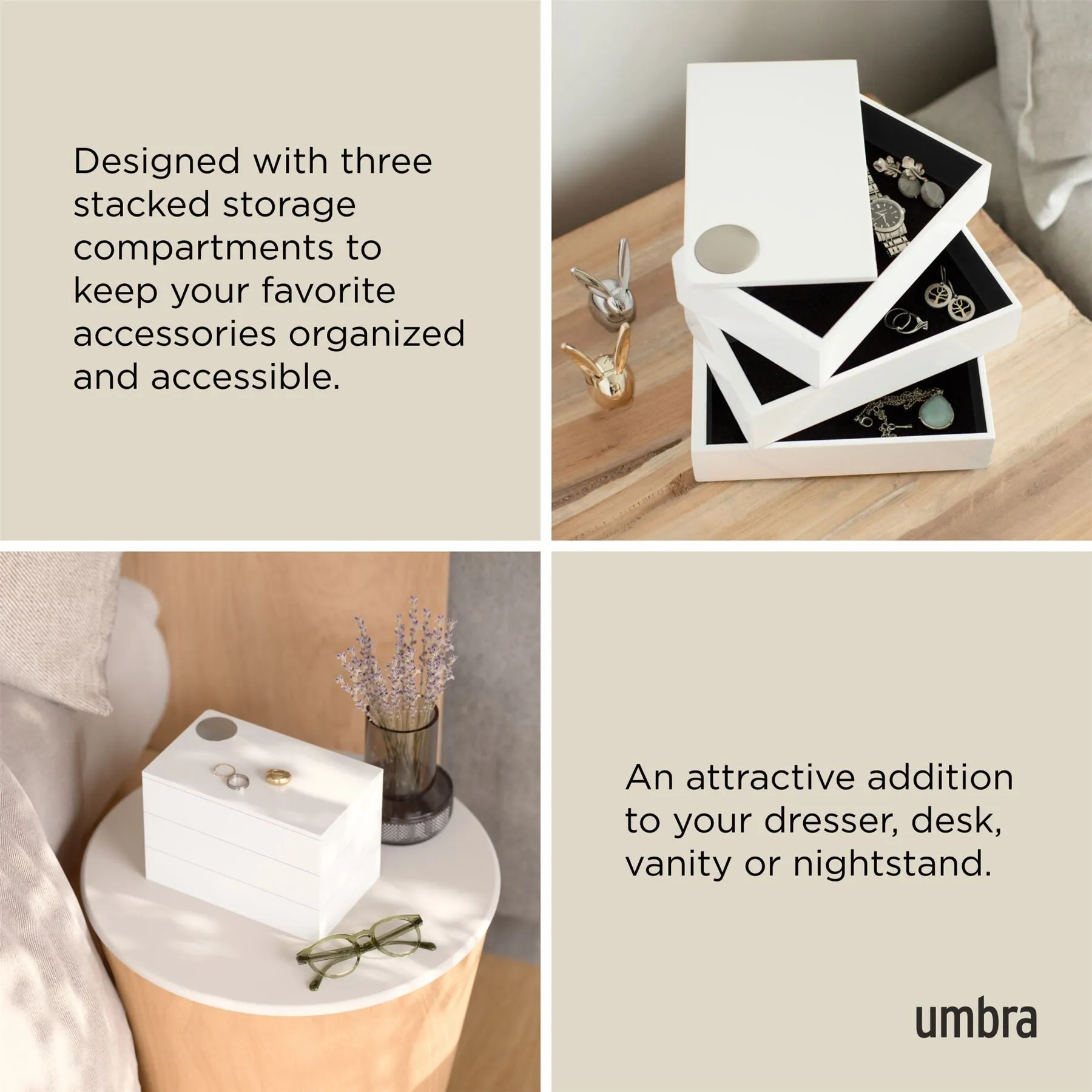 Umbra Spindle 3 Tiered Jewellery Box