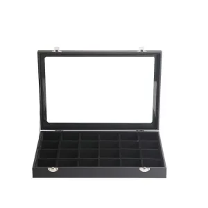 US 1-2 Pc 24-Grid Jewelry Display Tray with Velvet Lining Show Case High Quality